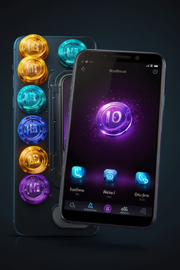 Smartphone avec l’app casino Riverspin